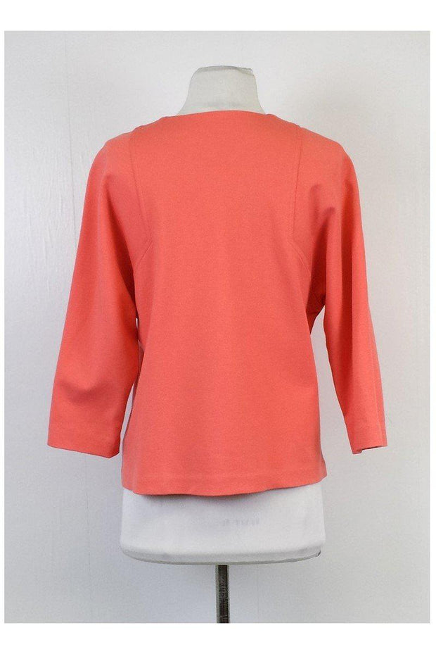 Current Boutique-Doncaster - Coral & White Zip Up Jacket Sz 12