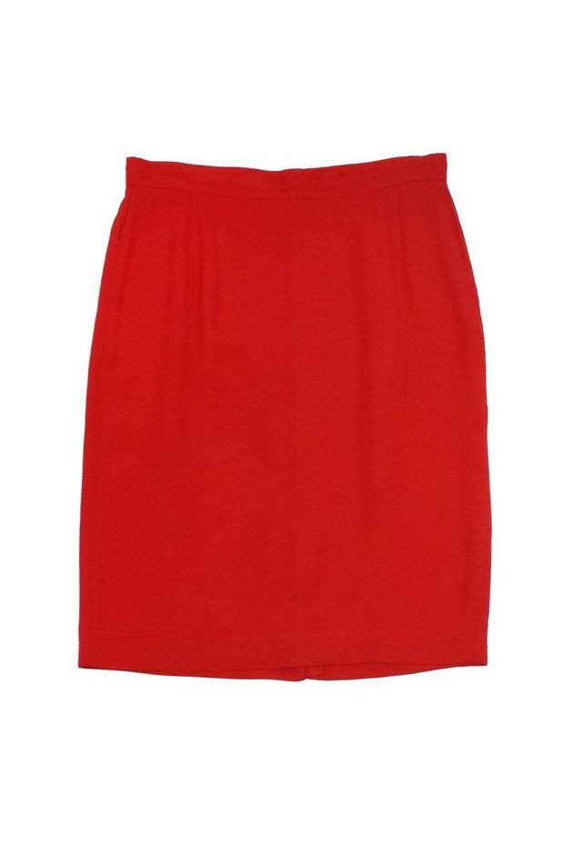 Current Boutique-Donna Karan - Red Pencil Skirt Sz 12