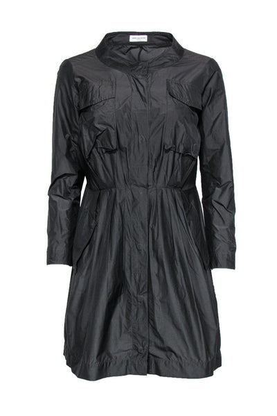 Current Boutique-Dries Van Noten - Black Button-Up Shift Dress Sz 6