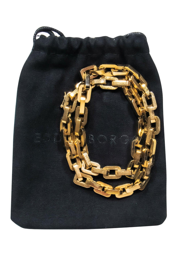 Current Boutique-Eddie Borgo - Gold Chain Link Necklace