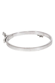 Current Boutique-Eddie Borgo - Silver Thin Safety Chain Hinge Bracelet