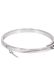 Current Boutique-Eddie Borgo - Silver Thin Safety Chain Hinge Bracelet