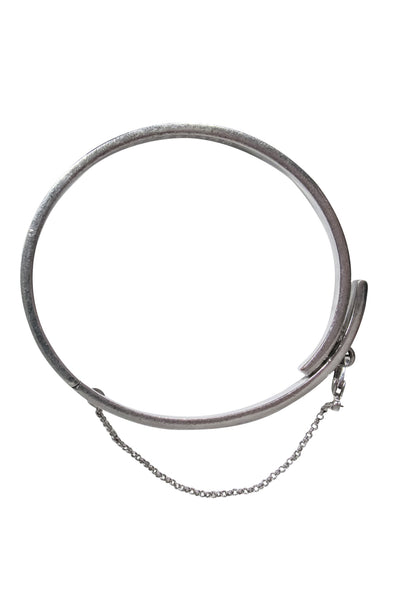 Current Boutique-Eddie Borgo - Silver Thin Safety Chain Hinge Bracelet