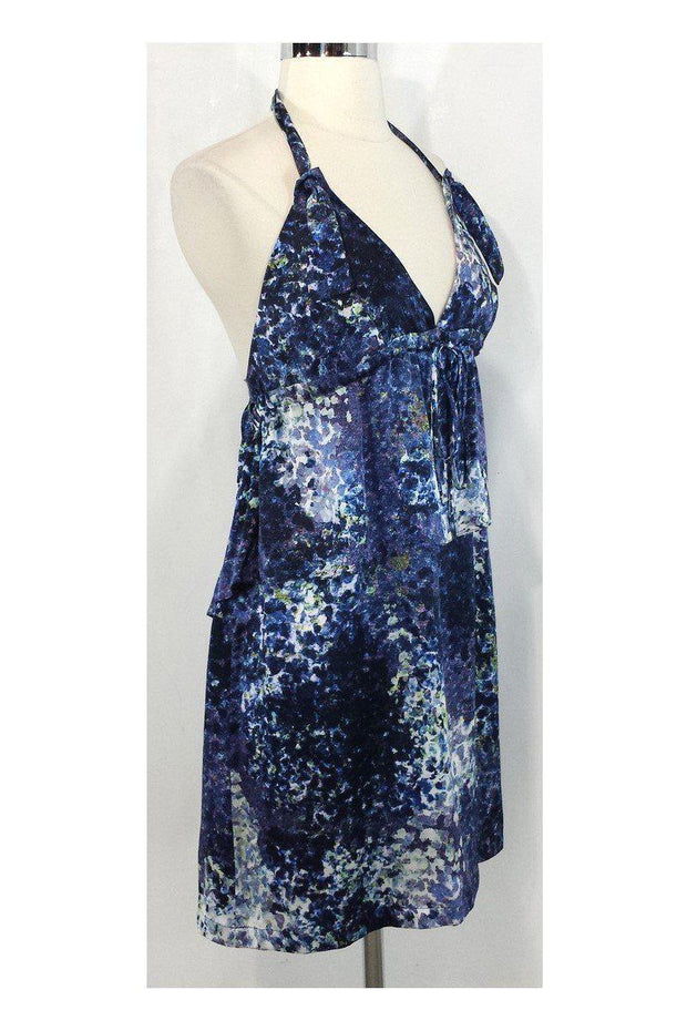 Current Boutique-Edun - Galaxy Print Silk Halter Dress Sz S