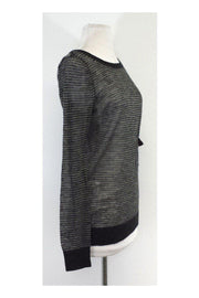 Current Boutique-Edun - Grey Striped Sweater Sz M