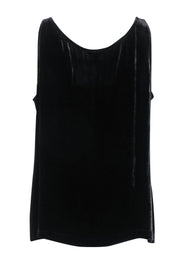 Current Boutique-Eileen Fisher - Black Velvet Tank Sz L