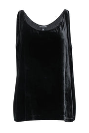 Current Boutique-Eileen Fisher - Black Velvet Tank Sz L