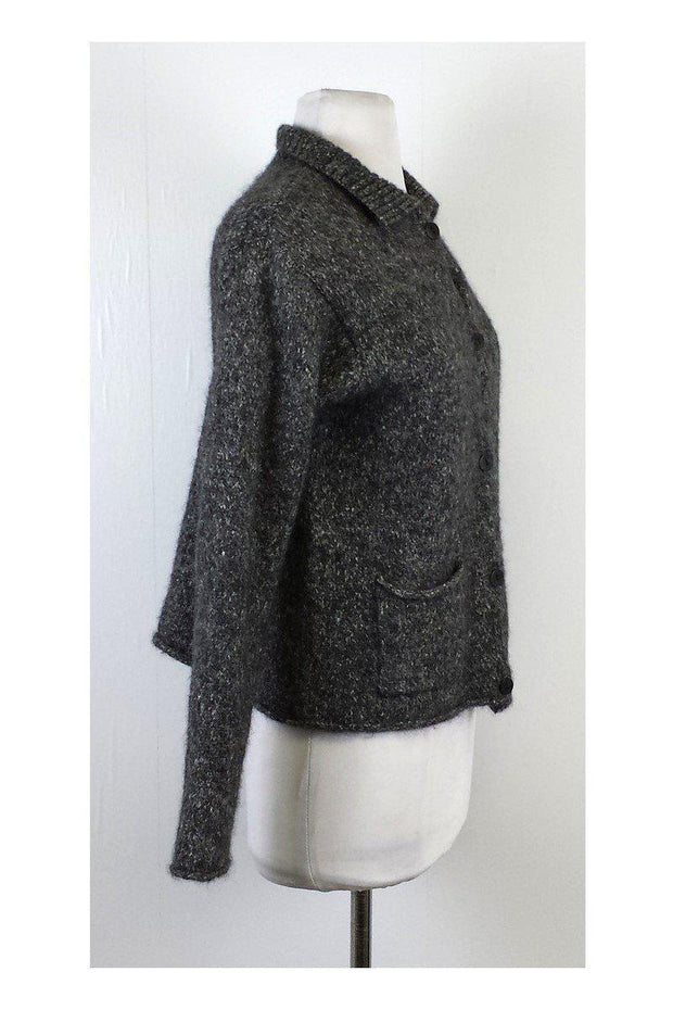 Current Boutique-Eileen Fisher - Grey Wool Blend Sweater Sz S