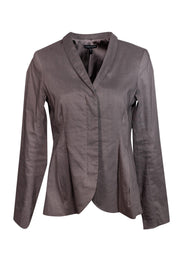 Current Boutique-Eileen Fisher - Grey Zip Up Jacket Sz XS