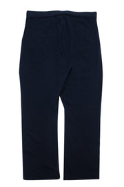 Current Boutique-Eileen Fisher - Knitted Navy Pull-On Pants Sz L