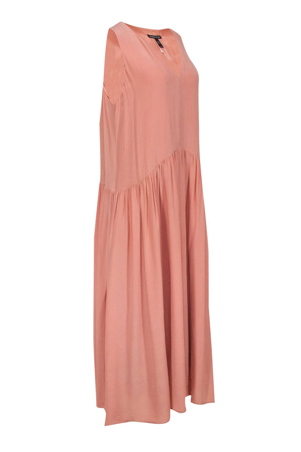Current Boutique-Eileen Fisher - Light Pink Sleeveless Silk Maxi Dress Sz L