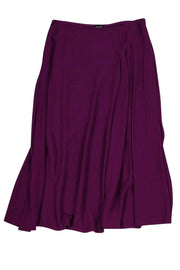 Current Boutique-Eileen Fisher - Purple Midi Skirt Sz S