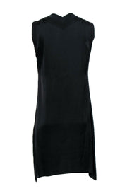 Current Boutique-Elie Tahari - Black Sleeveless Shift Dress w/ Neck Tie Sz 8