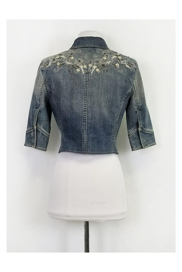 Current Boutique-Elie Tahari - Light Wash Denim Jacket Sz S