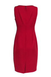 Current Boutique-Elie Tahari - Red Sleeveless Sheath Dress Sz 6