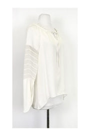 Current Boutique-Elie Tahari - White Silk Top Sz M