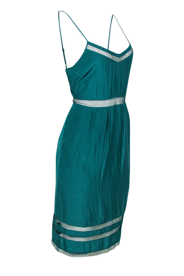 Current Boutique-Elizabeth & James - Aqua Green Strappy Dress w/ Mesh Sz S