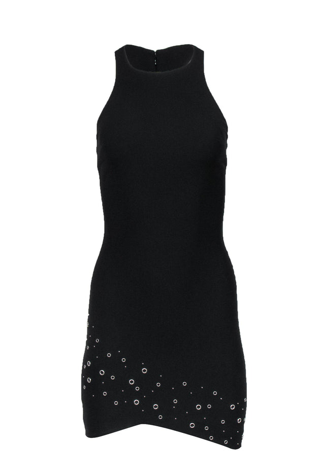 Current Boutique-Elizabeth & James - Black Bodycon Dress w/ Grommet Details Sz 0