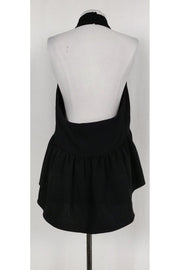 Current Boutique-Elizabeth & James - Black Halter Peplum Top Sz XL