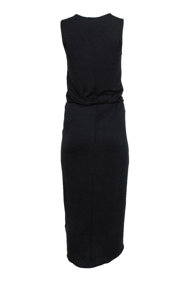 Current Boutique-Elizabeth & James - Black Knotted Side Maxi Tank Dress Sz S