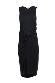 Current Boutique-Elizabeth & James - Black Knotted Side Maxi Tank Dress Sz S