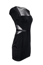 Current Boutique-Elizabeth & James - Black Mesh Trim Dress Sz M