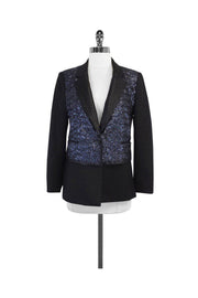 Current Boutique-Elizabeth & James - Black Sequin Blazer Sz 4