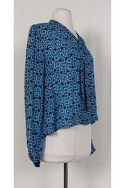 Current Boutique-Elizabeth & James - Blue Jamie Tie Shirt Sz XS