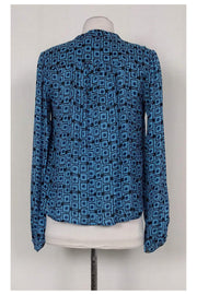 Current Boutique-Elizabeth & James - Blue Jamie Tie Shirt Sz XS