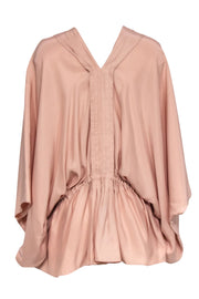 Current Boutique-Elizabeth & James - Blush Wide Sleeve Silk Kimono Sz M/L