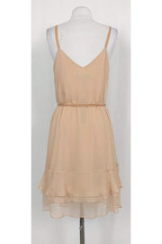 Current Boutique-Elizabeth & James - Champagne Chiffon Shift Dress Sz 6