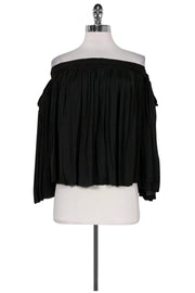 Current Boutique-Elizabeth & James - Off-the-Shoulder Black Blouse Sz XS