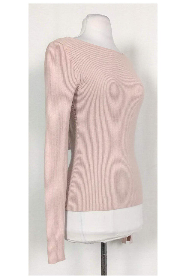 Current Boutique-Elizabeth & James - Pink Ribbed Sweater Sz M