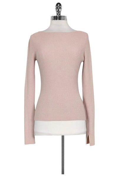 Current Boutique-Elizabeth & James - Pink Ribbed Sweater Sz M