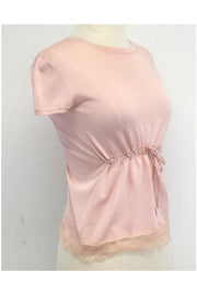 Current Boutique-Emilio Pucci - Pink Silk Knit Top Sz S