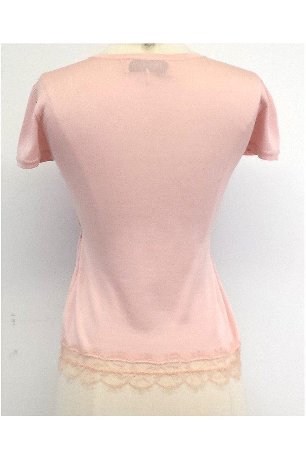 Current Boutique-Emilio Pucci - Pink Silk Knit Top Sz S