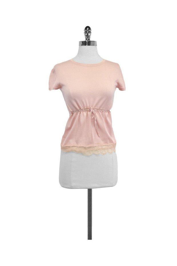 Current Boutique-Emilio Pucci - Pink Silk Knit Top Sz S