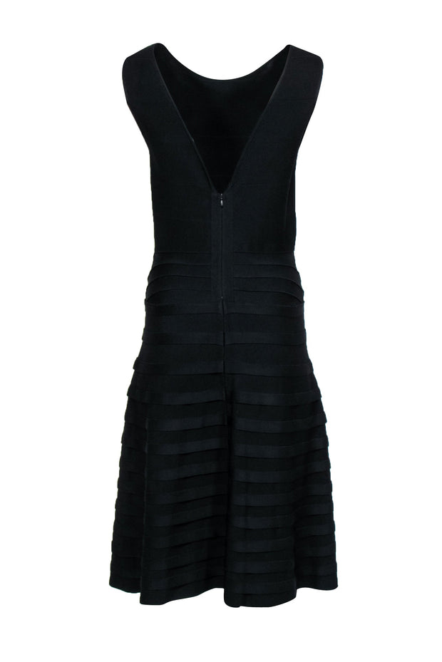 Current Boutique-Emporio Armani - Black Sleeveless Tiered Dress Sz 8