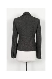 Current Boutique-Emporio Armani - Black & White Print Blazer Sz 4