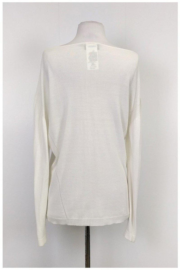 Current Boutique-Emporio Armani - Cream Long Sleeve Sweater Sz 8