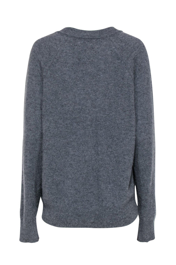 Current Boutique-Equipment - Grey V-Neck Sweater Sz L