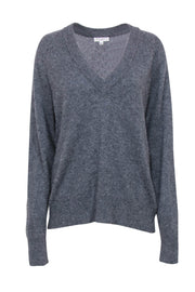 Current Boutique-Equipment - Grey V-Neck Sweater Sz L