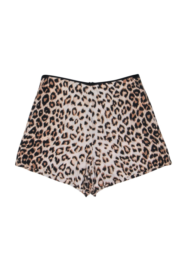 Current Boutique-Equipment - Leopard Print Silk Shorts Sz XS