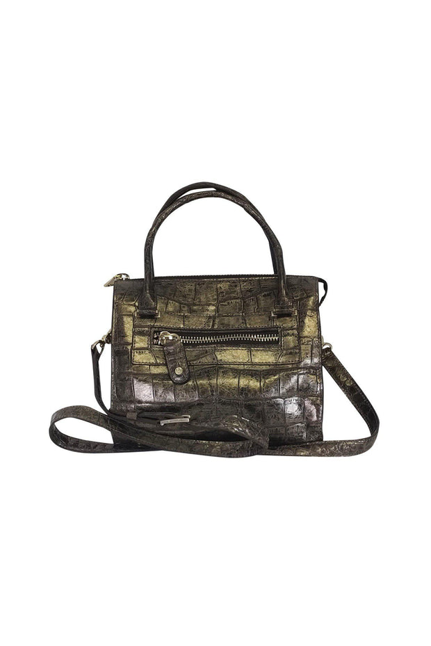 Current Boutique-Eric Javits - Metallic Brown Mini Bag