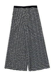 Current Boutique-Erika Cavallini - Black & White Gingham Print Pleated Culottes Sz 4