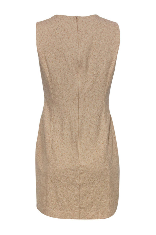 Current Boutique-Escada - Beige Sleeveless Wool Blend Sheath Dress Sz 10