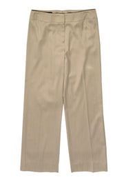 Current Boutique-Escada - Beige Wool & Cotton Straight Leg Trousers Sz 4