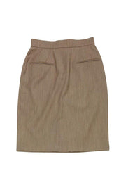 Current Boutique-Escada - Beige Wool Skirt Sz M