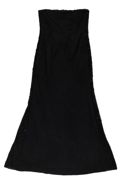 Current Boutique-Escada - Black Strapless Gown Sz 10