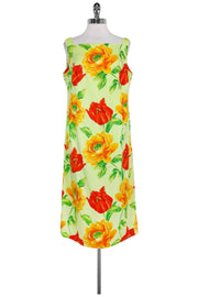 Current Boutique-Escada - Bright Floral Sheath Sz 12